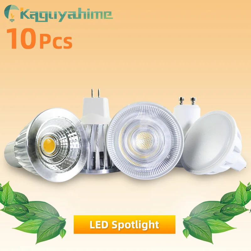 Kaguyahime 10Pcs GU10 נורת LED MR16 E27 הזרקורים 7W 6W 5W 3W AC 220V מנורת אלומיניום מעטפת אור, תאורה פנימית Lampada קשית התמונה 0