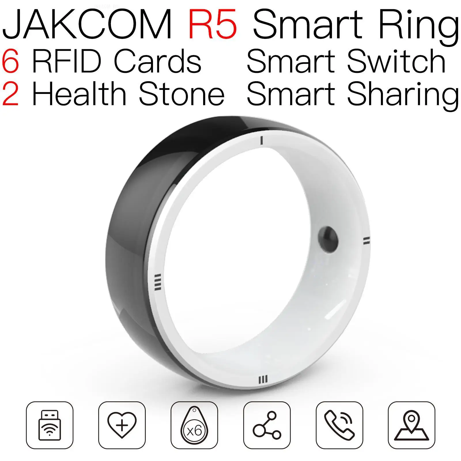 JAKCOM R5 חכם טבעת מוצר חדש של אבטחה והגנה הרבה חישה ציוד RFID האלקטרוני 200328238 התמונה 0