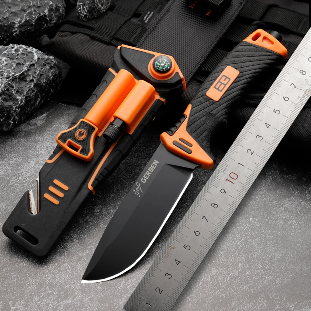Gb 1500 קבוע להב הסכין הכשרה צבאית באיכות גבוהה חיצוני קמפינג ציד הישרדות טקטי כיס EDC כלי סכינים התמונה 0