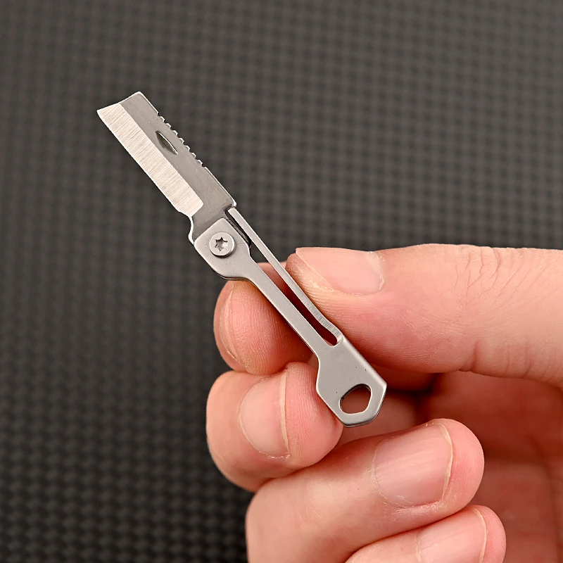 נירוסטה מיני השירות, אולר מפתחות נייד EDC כיס סכינים Unboxing קאטר הישרדות חיצונית כלים עבור גברים התמונה 0