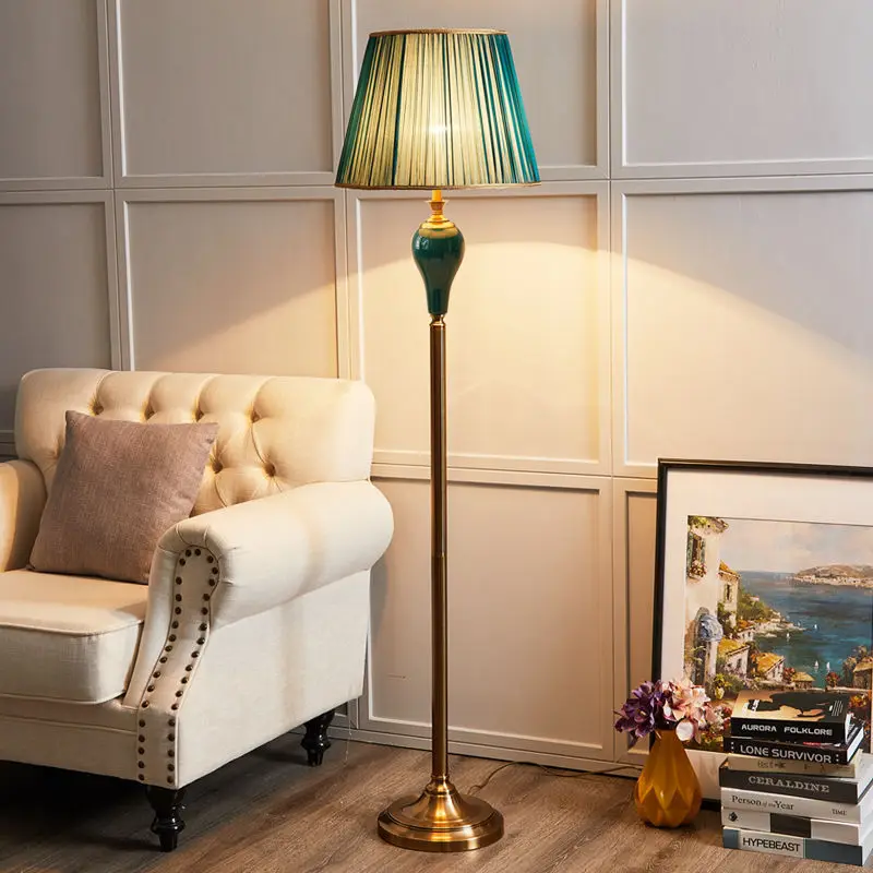 OUFULA מודרני רצפת קרמיקה מנורת LED נורדי יצירתי אופנה לעמוד תאורה עבור הבית הסלון, חדר השינה ללמוד עיצוב התמונה 1