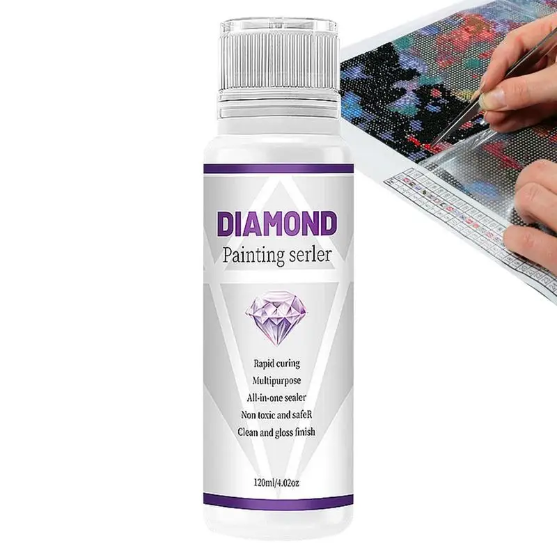 Diammond ציור אוטם דבק קבוע להחזיק ברק אפקט אוטם יהלום שיבוץ צלב הידבקות אביזרים ייבוש מהיר קבוע התמונה 2