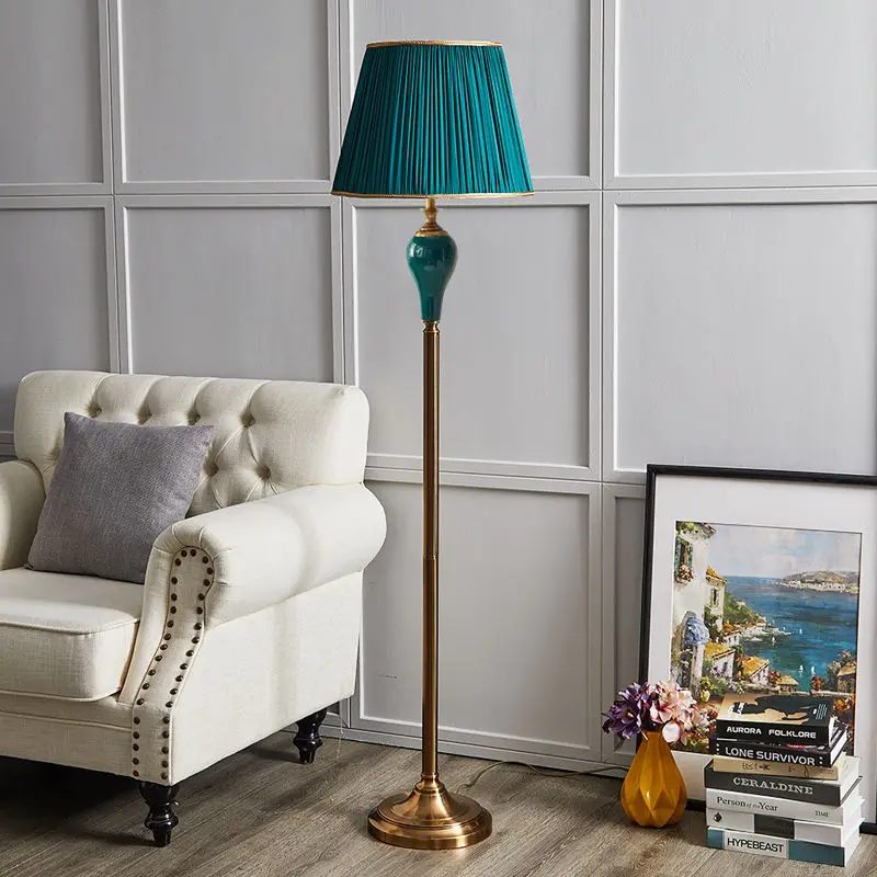 OUFULA מודרני רצפת קרמיקה מנורת LED נורדי יצירתי אופנה לעמוד תאורה עבור הבית הסלון, חדר השינה ללמוד עיצוב התמונה 2