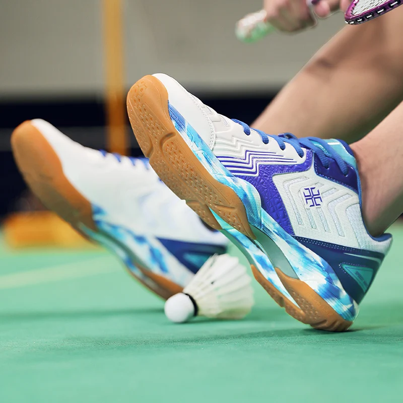 אימונים חדשה, בדמינטון נעלי יוקרה בדמינטון נעלי ספורט קל משקל טניס שולחן נעליים אנטי להחליק נעלי טניס התמונה 3