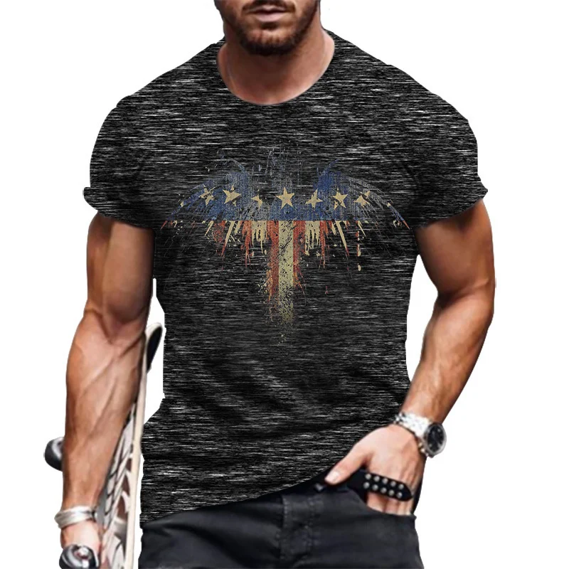 2023 קיץ מזדמן ספורט חולצת הטריקו של הגברים אופנה O-צוואר שרוול קצר 3D גרפיקה מודפסת חולצות זכר אנימה החולצה התמונה 3