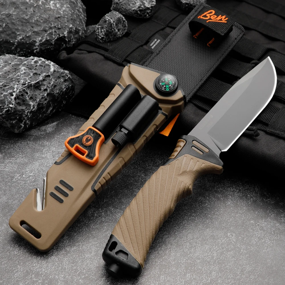 Gb 1500 קבוע להב הסכין הכשרה צבאית באיכות גבוהה חיצוני קמפינג ציד הישרדות טקטי כיס EDC כלי סכינים התמונה 3