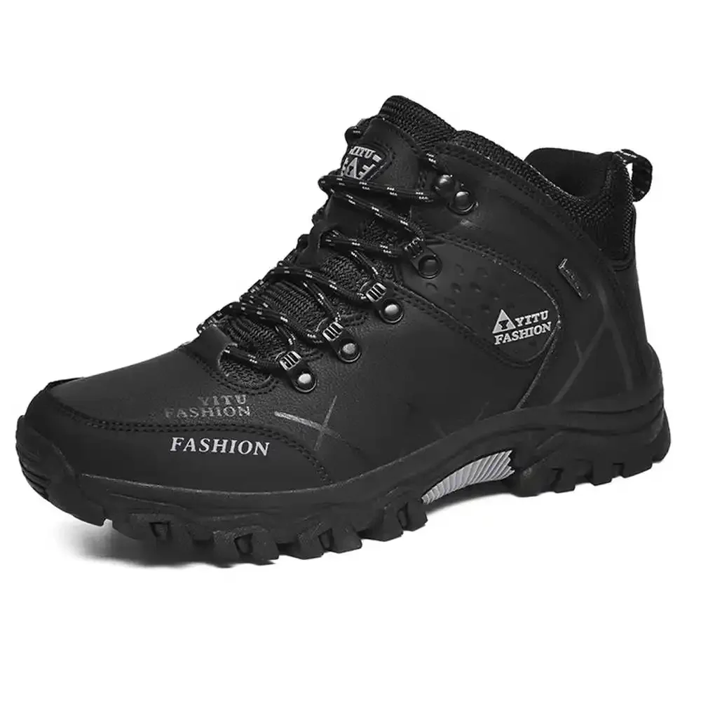 מספר 41 עור סינטטי מאן טיפוס הרים נעלי הליכה צבאי נעלי הליכה נעלי ספורט המחיר הנמוך ביותר YDX2 התמונה 3