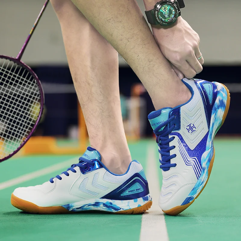אימונים חדשה, בדמינטון נעלי יוקרה בדמינטון נעלי ספורט קל משקל טניס שולחן נעליים אנטי להחליק נעלי טניס התמונה 4