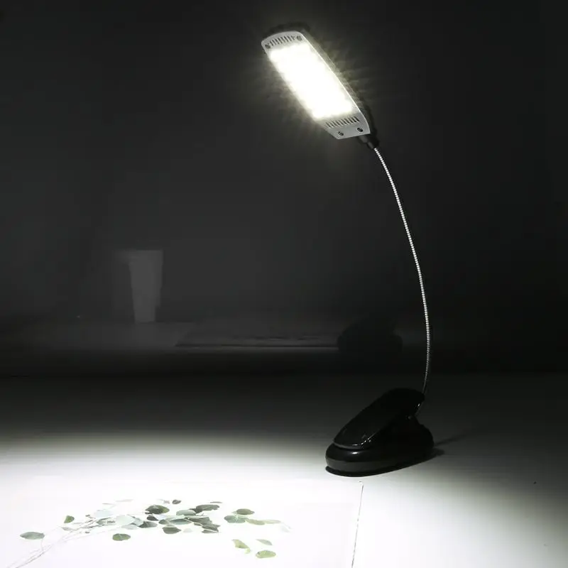 גמיש USB/סוללות מופעל על Led מנורת שולחן 28 נורות LED אור קריאה קליפ על המיטה שולחן מנורת שולחן התמונה 4