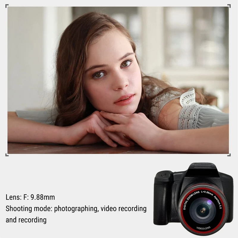 XH05 SLR מצלמה דיגיטלית 2.8 אינץ TFT 16 מיליון פיקסלים קטנים ביתיים DV 16X זום דיגיטלי SLR DV מצלמה התמונה 4