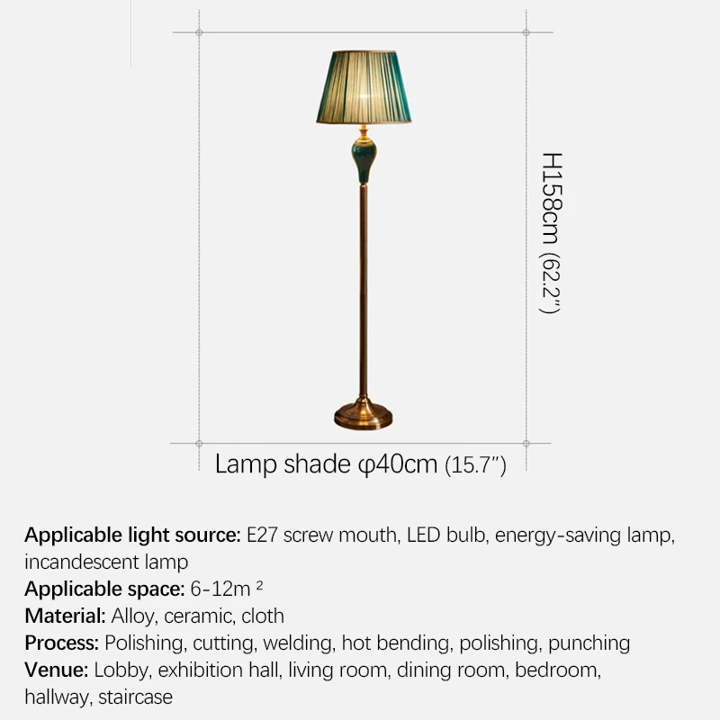 OUFULA מודרני רצפת קרמיקה מנורת LED נורדי יצירתי אופנה לעמוד תאורה עבור הבית הסלון, חדר השינה ללמוד עיצוב התמונה 4
