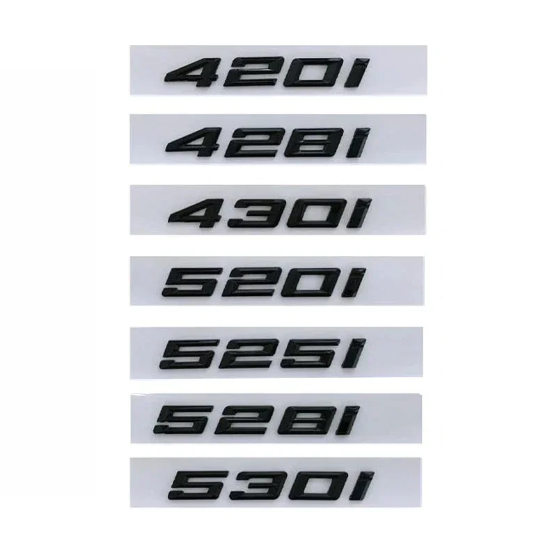 3D ABS אחורי לרכב המטען תג מכתבים מספר מדבקה על ב. מ. וו 420i 428i 430i 520i 523i 525i 530i 540i G26 F36 G30 G31 אביזרים התמונה 5