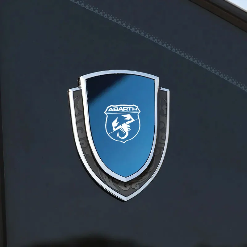 מגן מתכת מדבקת מטען צד החלון סמל דקורטיבי תג המדבקה על Abarth 500 Stilo Ducato Palio אביזרי רכב התמונה 5