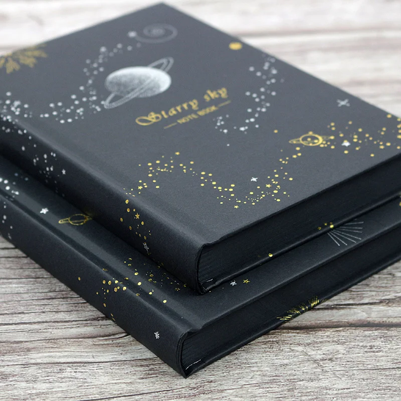 החדש שחור על נייר שחור הדפים הפנימיים-יד ספרים מצוירים ביד יומני מעובה שחור קרטון הדפים הפנימיים מחברות אמנות התמונה 5