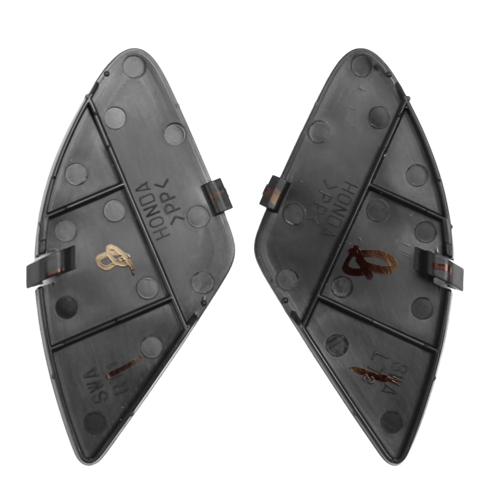 פנימי פנימי בתוך ידית הדלת לכסות את שווי התיק מכסה עבור הונדה CRV-CR-V 2007 - 2011 צבע שחור קדמי=1 סט אחורי. התמונה 5