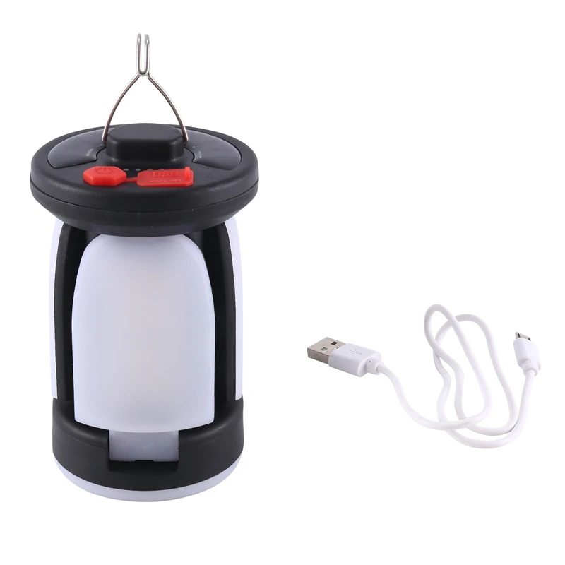 נייד LED קמפינג אור LED אוהל מנורת רצפה לעמוד תאורת חירום חיצונית טעינת USB פנס CNIM חם התמונה 5